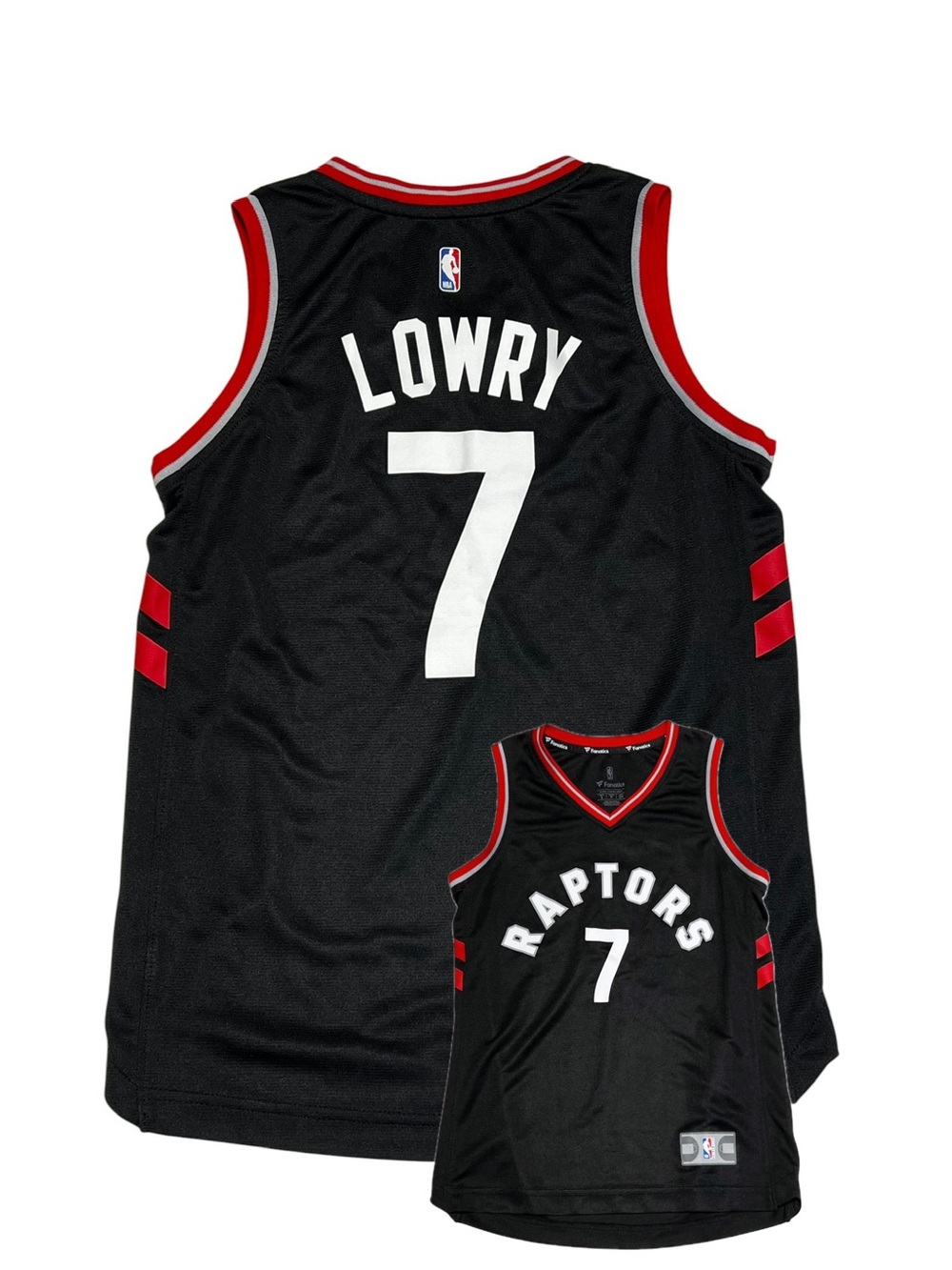 Fanatics Toronto Raptors Boys 7Y Black Kyle Lowry #7 Basketball Jersey